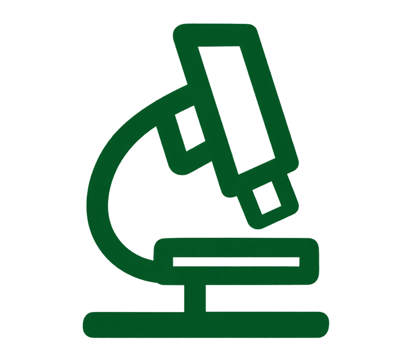 minimal green microscope icon